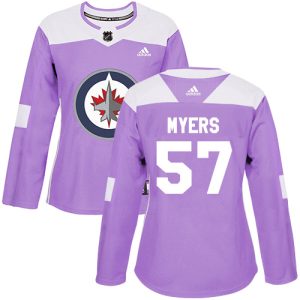 Impressive Adidas Jets #57 Tyler Myers Purple Authentic Fights Cancer Women's Stitched NHL Jersey for die   hard Blackhawks fans