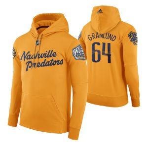 Impressive Adidas Predators #64 Mikael Granlund Men's Yellow 2020 Winter Classic Retro NHL Hoodie to show your team love