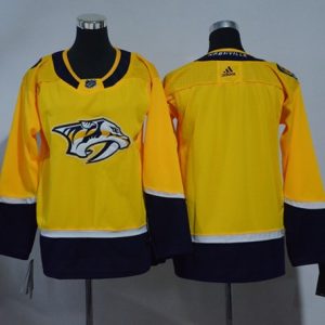 Impressive Adidas Predators Blank Yellow Home Authentic Stitched Youth NHL Jersey for an exciting hockey game