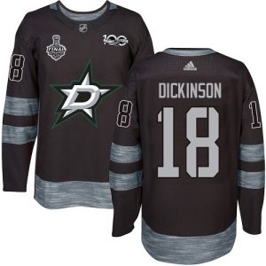 Impressive Adidas Stars #18 Jason Dickinson Black 1917 2017 100th Anniversary 2020 Stanley Cup Final Stitched NHL Jersey to show your team love