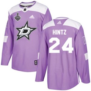 Impressive Adidas Stars #24 Roope Hintz Purple Authentic Fights Cancer 2020 Stanley Cup Final Stitched NHL Jersey for an exciting hockey game