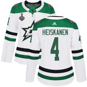 Impressive Adidas Stars #4 Miro Heiskanen White Road Authentic Women's 2020 Stanley Cup Final Stitched NHL Jersey for die   hard Blackhawks fans