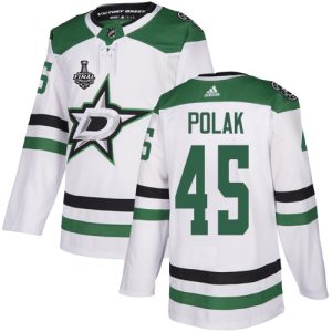 Impressive Adidas Stars #45 Roman Polak White Road Authentic Youth 2020 Stanley Cup Final Stitched NHL Jersey to support your favorite players