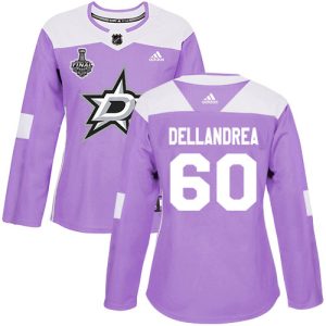 Impressive Adidas Stars #60 Ty Dellandrea Purple Authentic Fights Cancer Women's 2020 Stanley Cup Final Stitched NHL Jersey for a valuable hockey collectible