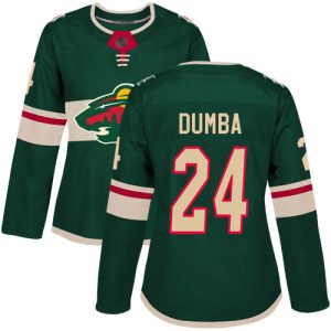 Impressive Adidas Wild #24 Matt Dumba Green Home Authentic Women's Stitched NHL Jersey for a valuable hockey collectible