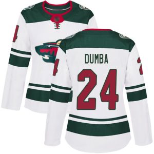 Impressive Adidas Wild #24 Matt Dumba White Road Authentic Women's Stitched NHL Jersey to show your team love