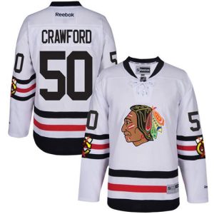 Impressive Blackhawks #50 Corey Crawford White 2017 Winter Classic Stitched Youth NHL Jersey for an exciting hockey game
