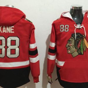 Impressive Blackhawks #88 Patrick Kane Red Name & Number Pullover NHL Hoodie for a memorable sports moment