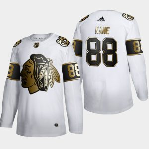 Impressive Chicago Blackhawks #88 Patrick Kane Men's Adidas White Golden Edition Limited Stitched NHL Jersey for a memorable sports moment