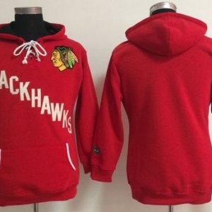 Impressive Chicago Blackhawks Blank Red Women's Old Time Heidi NHL Hoodie to show your team love