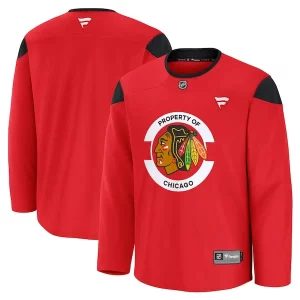 Impressive Chicago Blackhawks Team Practice Jersey   Red for a valuable hockey collectible