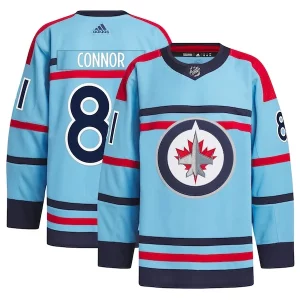Impressive Kyle Connor Winnipeg Jets adidas Anniversary Primegreen Authentic Player Jersey   Light Blue for die   hard Blackhawks fans