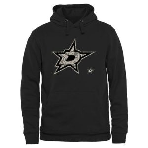 Impressive Men's Dallas Stars Black Rink Warrior Pullover Hoodie for top   notch game   day wear