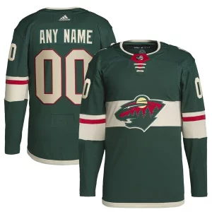 Impressive Minnesota Wild adidas Home Primegreen Authentic Custom Jersey   Green to add to your hockey memorabilia collection