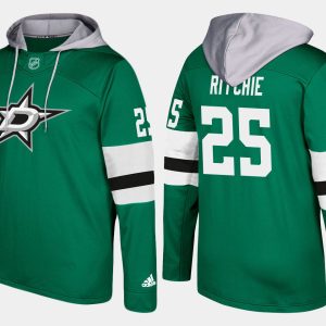 Impressive Stars #25 Brett Ritchie Green Name And Number Hoodie for a valuable hockey collectible