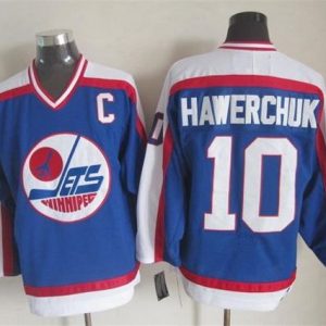 Amazing Jets #10 Dale Hawerchuk Blue/White CCM Throwback Stitched NHL Jersey for ultimate hockey enthusiasts