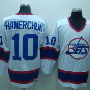 Amazing Jets #10 Dale Hawerchuk Stitched White CCM Throwback NHL Jersey to show your team spirit