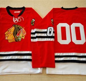Sleek Mitchell And Ness 1960 61 Blackhawks #00 Clark Griswold Red Stitched NHL Jersey to stand out at the stadium
