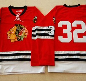 Gorgeous Mitchell And Ness 1960 61 Blackhawks #32 Michal Rozsival Red Stitched NHL Jersey for die - hard fans