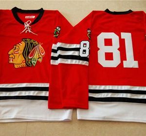 Cool Mitchell And Ness 1960 61 Blackhawks #81 Marian Hossa Red Stitched NHL Jersey to stand out at the stadium