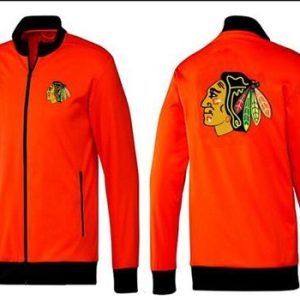 Stunning NHL Chicago Blackhawks Zip Jackets Orange 1 for die - hard fans