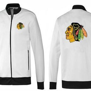 Stylish NHL Chicago Blackhawks Zip Jackets White 1 to stand out at the stadium