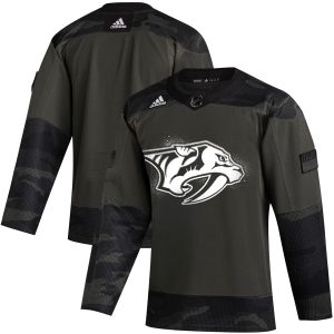 Premium Nashville Predators Adidas 2019 Veterans Day Authentic Practice NHL Jersey Camo to elevate your fan gear collection