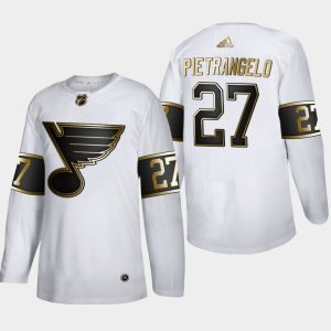 Fantastic St. Louis Blues #27 Alex Pietrangelo Men's Adidas White Golden Edition Limited Stitched NHL Jersey for ultimate hockey enthusiasts