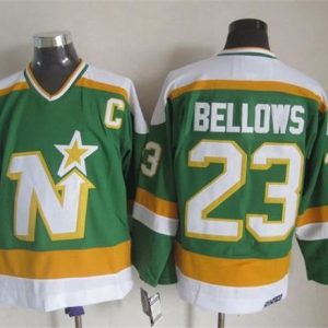 Fantastic Stars #23 Brian Bellows Stitched Green CCM Throwback NHL Jersey to show your team spirit