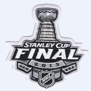 Fantastic Stitched 2013 NHL Stanley Cup Final Logo Jersey Patch Boston Bruins vs Chicago Blackhawks to stand out at the stadium
