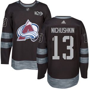 Stunning Adidas Avalanche #13 Valeri Nichushkin Black 1917 2017 100th Anniversary Stitched NHL Jersey to support your favorite players