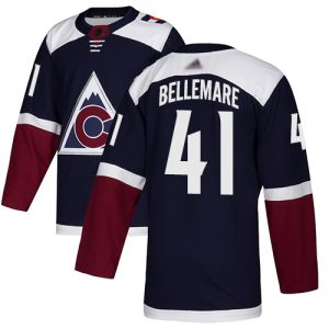 Stunning Adidas Avalanche #41 Pierre Edouard Bellemare Navy Alternate Authentic Stitched Youth NHL Jersey for a valuable hockey collectible