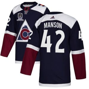 Stunning Adidas Avalanche #42 Josh Manson Navy Youth 2022 Stanley Cup Champions Alternate Authentic Stitched NHL Jersey for true hockey enthusiasts