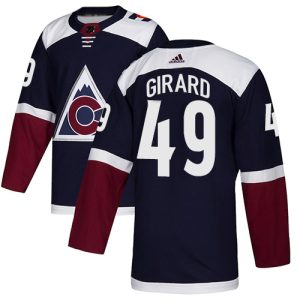 Stunning Adidas Avalanche #49 Samuel Girard Navy Alternate Authentic Stitched NHL Jersey for an exciting hockey game