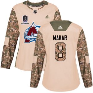 Stunning Adidas Avalanche #8 Cale Makar Camo Authentic Women's 2022 Stanley Cup Champions Veterans Day Stitched NHL Jersey to show your team love
