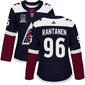 Stunning Adidas Avalanche #96 Mikko Rantanen Navy Women's 2022 Stanley Cup Champions Alternate Authentic Stitched NHL Jersey to show your team love