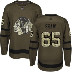Stunning Adidas Blackhawks #65 Andrew Shaw Green Salute to Service Stitched Youth NHL Jersey for die   hard Blackhawks fans