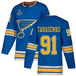Stunning Adidas Blues #91 Vladimir Tarasenko Blue Alternate Authentic Stanley Cup Champions Stitched Youth NHL Jersey for an exciting hockey game