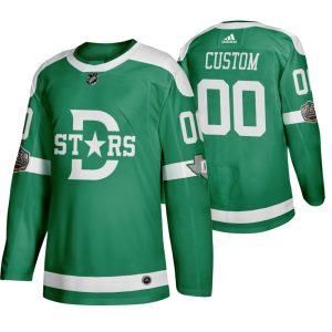 Stunning Adidas Dallas Stars Custom Men's Green 2020 Winter Classic Retro NHL Jersey to show your team love