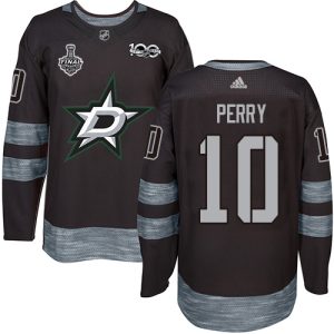 Stunning Adidas Stars #10 Corey Perry Black 1917 2017 100th Anniversary 2020 Stanley Cup Final Stitched NHL Jersey to support your favorite players