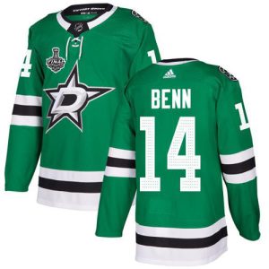 Stunning Adidas Stars #14 Jamie Benn Green Home Authentic Youth 2020 Stanley Cup Final Stitched NHL Jersey for an exciting hockey game