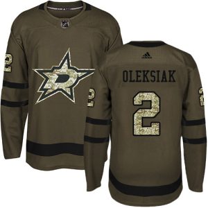 Stunning Adidas Stars #2 Jamie Oleksiak Green Salute to Service Stitched NHL Jersey for true hockey enthusiasts