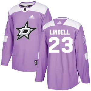 Stunning Adidas Stars #23 Esa Lindell Purple Authentic Fights Cancer Youth Stitched NHL Jersey for a memorable sports moment