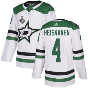 Stunning Adidas Stars #4 Miro Heiskanen White Road Authentic Youth 2020 Stanley Cup Final Stitched NHL Jersey for die   hard Blackhawks fans