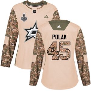 Stunning Adidas Stars #45 Roman Polak Camo Authentic 2017 Veterans Day Women's 2020 Stanley Cup Final Stitched NHL Jersey to show your team love