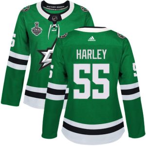 Stunning Adidas Stars #55 Thomas Harley Green Home Authentic Women's 2020 Stanley Cup Final Stitched NHL Jersey for top   notch game   day wear