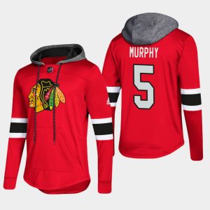 Stunning Blackhawks #5 Connor Murphy Red 2018 Pullover Platinum Hoodie for a valuable hockey collectible