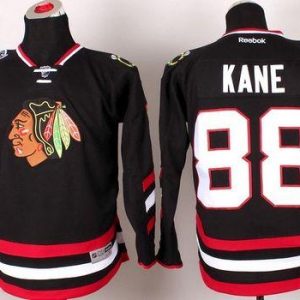 Stunning Blackhawks #88 Patrick Kane Black 2014 Stadium Series Stitched Youth NHL Jersey for an exciting hockey game