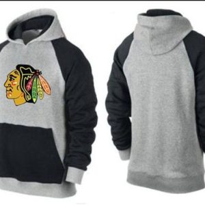 Stunning Chicago Blackhawks Pullover Hoodie Grey & Black to show your team love