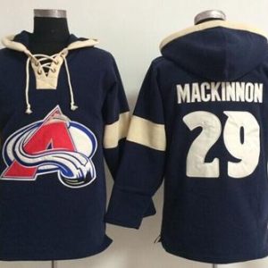 Stunning Colorado Avalanche #29 Nathan MacKinnon Blue Pullover NHL Hoodie to add to your hockey memorabilia collection